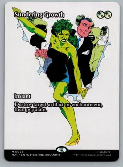 Sundering Growth (Borderless) 95 Marvel Universe Eternal-Legal Magic: NM - Image 1