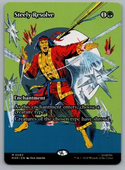 Steely Resolve (Borderless) 83 Marvel Universe Eternal-Legal Magic: NM - Image 1