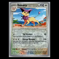 Pokemon Card - Delcatty 131/162 - Temporal Forces - Reverse Holo - Image 1
