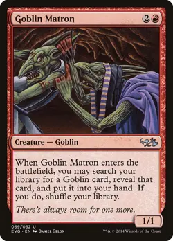 ~1x Goblin Matron x1 ~NM~ EVG Magic the Gathering MtG~ - Image 1