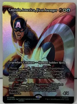Captain America, First Avenger (Borderless) Marvel Universe Eternal-Legal Foil - Image 1
