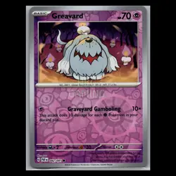 Paldean Fates - Greavard 042/091 - Reverse Holo - Pokemon Card - Image 1