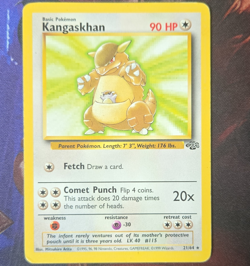 Pokemon TCG Kangaskhan 21/64 Jungle Rare Non Holo Regular Unlimited Edition HP - Image 1