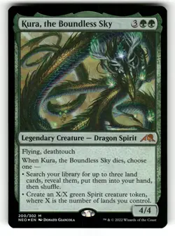 Kura, the Boundless Sky NM Foil Kamigawa: Neon Dynasty 200 MTG Mythic - Image 1