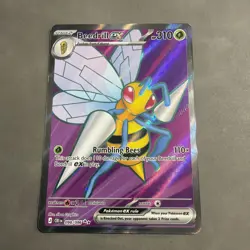 Pokemon TCG Beedrill EX 098/086 Evolutions Secret Rare Full Art Holo - Image 1