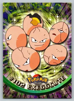 Pokemon - Topps 1999 - Exeggcute - NH - TV Animation Series - Blue Logo - Image 1