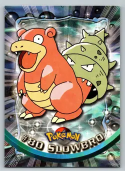 Pokemon - Topps 1999 - #80 Slowbro - Non Holo - Blue Logo - WTP Drowzee - Image 1