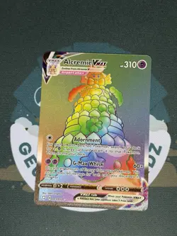 Pokemon TCG Alcremie VMAX 073/072 Secret Rare Rainbow Shining Fates - Image 1