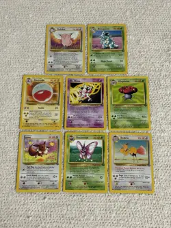 Pokemon Vintage Jungle Set Rare Card Bundle Lot Eevee Vileplume Electrode - Image 1