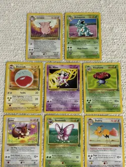 Pokemon Vintage Jungle Set Rare Card Bundle Lot Eevee Vileplume Electrode - Image 3