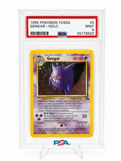 1999 POKEMON FOSSIL #5 GENGAR-HOLO - Image 1