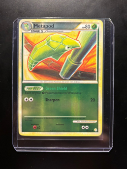 Metapod 46/123 HeartGold & SoulSilver Reverse Holo Uncommon Pokemon - Image 1