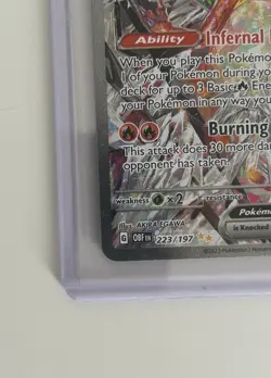 Charizard ex 223/197 Obsidian Flames Special Illustration Rare SIR Pokemon Card - Image 5
