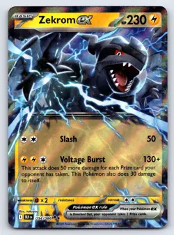 Zekrom ex 034/086 Holo Double Rare Black Bolt Pokemon Near Mint - Image 1
