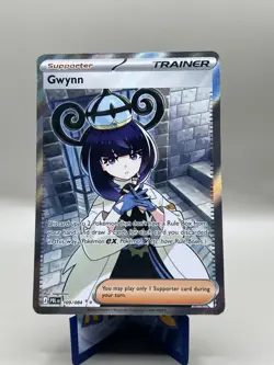 Pokemon TCG Gwynn Full Art Pitch Black 109/084 NM English - Image 1