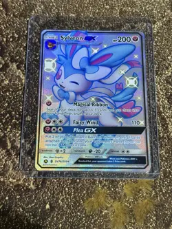 Pokemon Sylveon GX TCG Hidden Fates Shiny Vault SV76/SV94 Holo Card NM Condition - Image 1