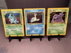 Pokemon TCG Jungle & Fossil Holo Lot - Lapras, Muk, Nidoqueen VTG WOTC 1999 - Image 1