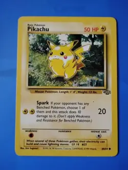 1999 JUNGLE SET - PIKACHU - #60/64 - POKEMON CARD - RARE! ORIGINAL! Red Cheeks - Image 1