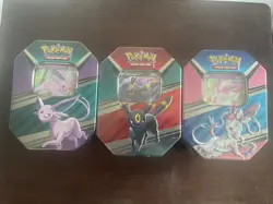 3x pokemon V Heroes Tin - Sealed - Umbreon, Sylveon & Espeon - Image 1