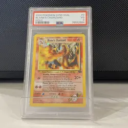 2000 POKEMON GYM CHALLENGE 2 BLAINE'S CHARIZARD HOLO PSA 3 - Image 1