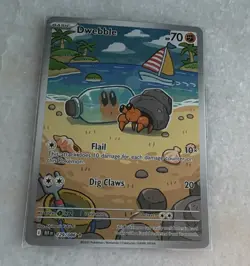 Dwebble 129/086 SV: Black Bolt Illustration Rare Holo English HP 70 Basic - Image 1