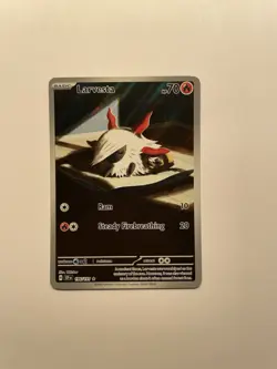 Larvesta 196/191 SV08: Surging Sparks Pokemon TCG Illustration Rare NM - Image 1