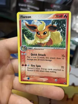 Flareon 2/17 POP Series 3 2006 Holo Rare SWIRL Pokemon Card - Image 4