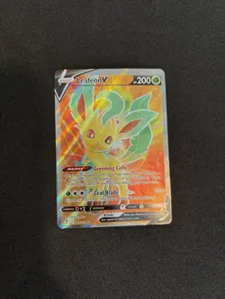 Pokemon Leafeon V 166/203 SWSH07: Evolving Skies Ultra Rare Full Art Holo - Image 1