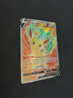 Pokemon Leafeon V 166/203 SWSH07: Evolving Skies Ultra Rare Full Art Holo - Image 2