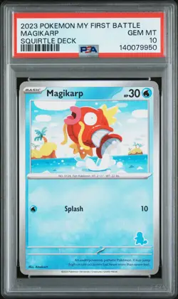 PSA GEM MT 10 - 2023 POKEMON MY FIRST BATTLE-SQUIRTLE DECK MAGIKARP - Image 1