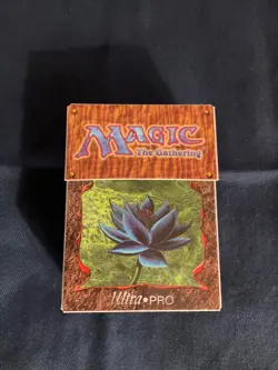 Rare Vintage Black Lotus Juzam Djinn Ultra Pro Deck Box 1997 Magic the Gathering - Image 1