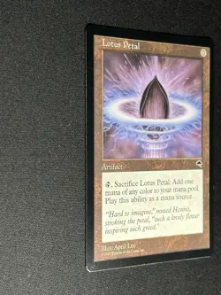 Magic: The Gathering Lotus Petal Tempest Regular Common 1997 April Lee Artifact - Image 2