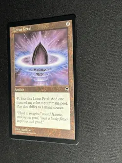 Magic: The Gathering Lotus Petal Tempest Regular Common 1997 April Lee Artifact - Image 3