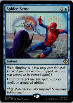 Spider-Sense 46 Rare Marvel's Spider-Man Magic: The Gathering Foil Near Mint - Image 1