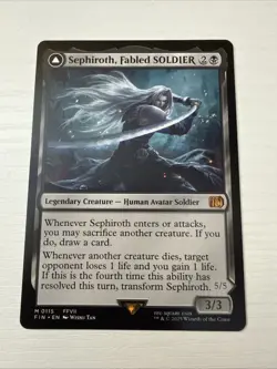 Sephiroth, Fabled SOLDIER Final Fantasy Regular Mtg Magic The Gathering - Image 1