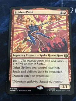 Spider-Punk Marvel's Spider-Man Foil NM-M Unplayed MTG Magic - Image 1