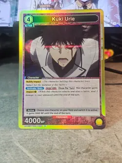 Tokyo Ghoul Union Arena Kuki Urie UE18BT/TKG-1-020 R Rare Foil Card Yellow 4 - Image 1