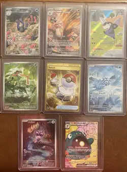 Lot of 8 Pokemon TCG 151 MEW BLK JTG PAF & DRI Illustration Rare Full Art Cards - Image 1
