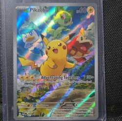 Pokemon TCG Pikachu 027 Sv: Scarlet & Violet Promo Cards Holo 60 HP EN - Image 1