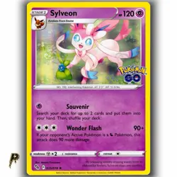 Pokemon GO Sylveon 035/078 Holo Rare Card NM - Image 1