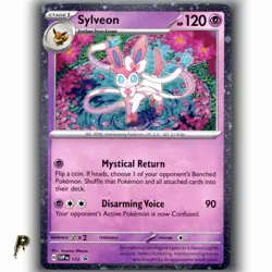 Pokemon Scarlet & Violet Cosmos Holo Sylveon SVP 172 Promo Card NM - Image 1