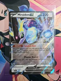 Pokemon SV Promo JUMBO / OVERSIZED Miraidon EX - NM Authentic Pokemon Card - Image 1