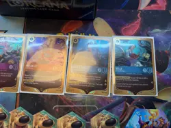 Disney Lorcana Attack Of The Vine League Promo Set Cards Dial Stickers & Box - Image 3
