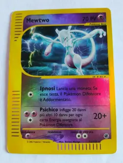 Mewtwo REVERSE HOLO 56/165 RARE Expedition Pokemon Card Italiano - Image 1