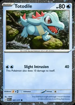 Totodile (Cosmos Holo) Holo Common Miscellaneous Cards & Products 041/217 NM - Image 1