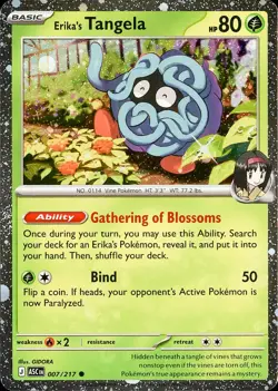 Erika's Tangela - (Cosmo Holo) Holo Common Miscellaneous Cards & Products 007/21 - Image 1