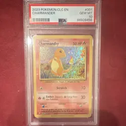 Charmander 001/034 Trading Card Game Classic Holo English 2023 PSA 10 - Image 1