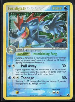 Feraligatr 4/115 EX Unseen Forces 2005 Reverse Holo Rare Pokemon Card - Image 1