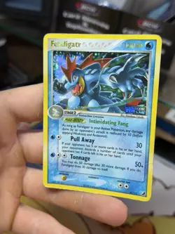 Feraligatr 4/115 EX Unseen Forces 2005 Reverse Holo Rare Pokemon Card - Image 4