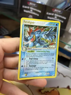 Feraligatr 4/115 EX Unseen Forces 2005 Reverse Holo Rare Pokemon Card - Image 5